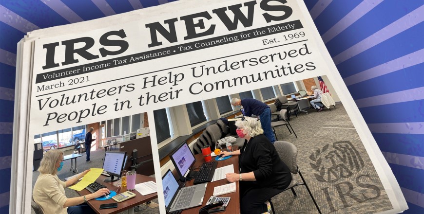 Volunteers Help Underserved People in their Communities Newspaper Article Image