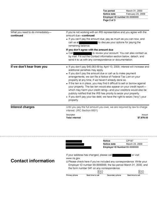 Understanding Your CP187 Notice