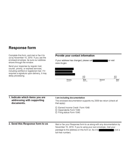 Image of page 3 of a printed IRS CP75D Notice