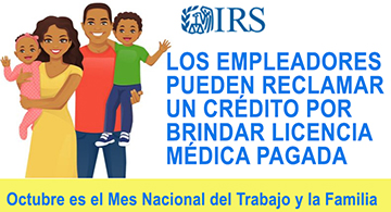 National Work and Family Month family image in Spanish