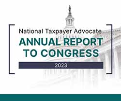 National Taxpayer Advocate — Annual Report to Congress