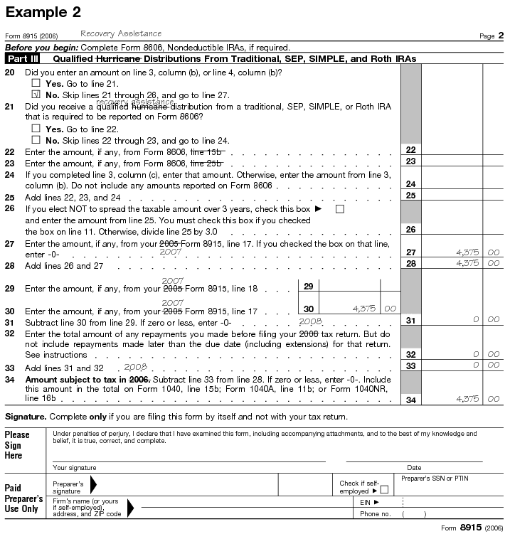 when will the 8915 e tax form be available