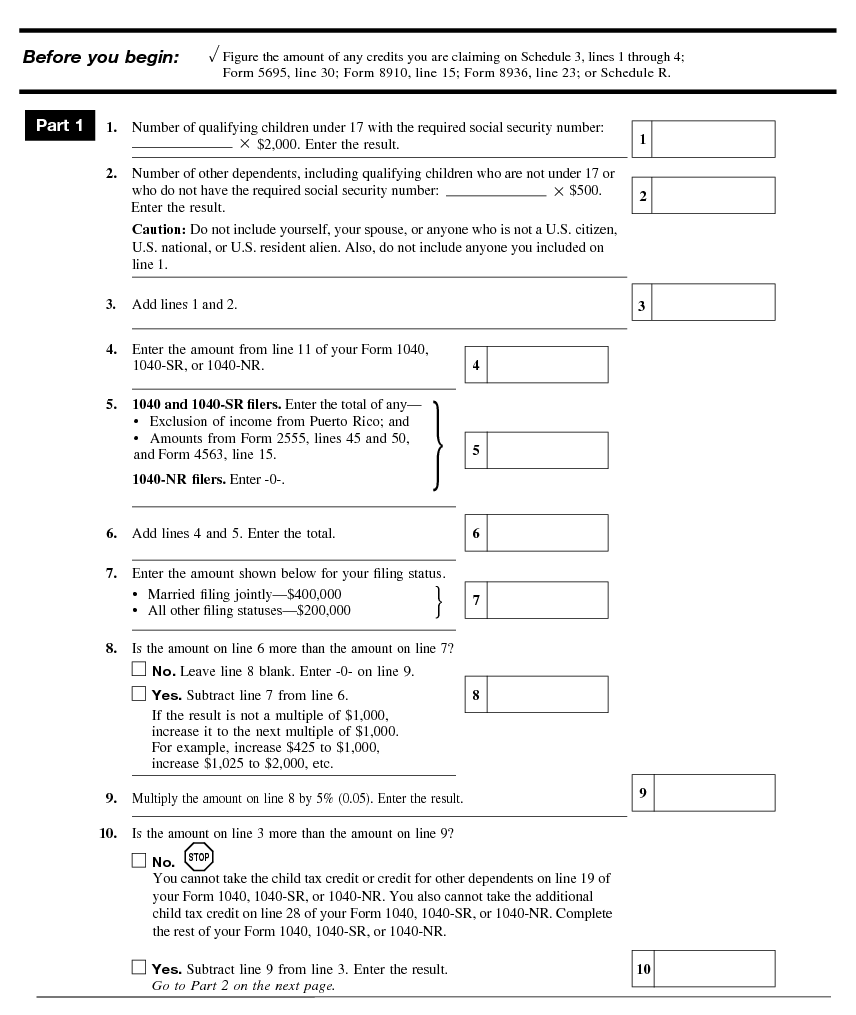 Publication 972 2020 Child Tax Credit And Credit For Other Dependents Internal Revenue Service