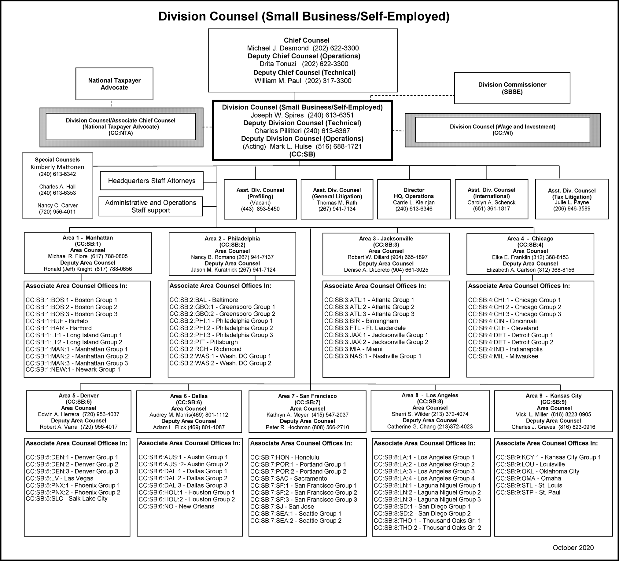 Irs Sbse Organization Chart