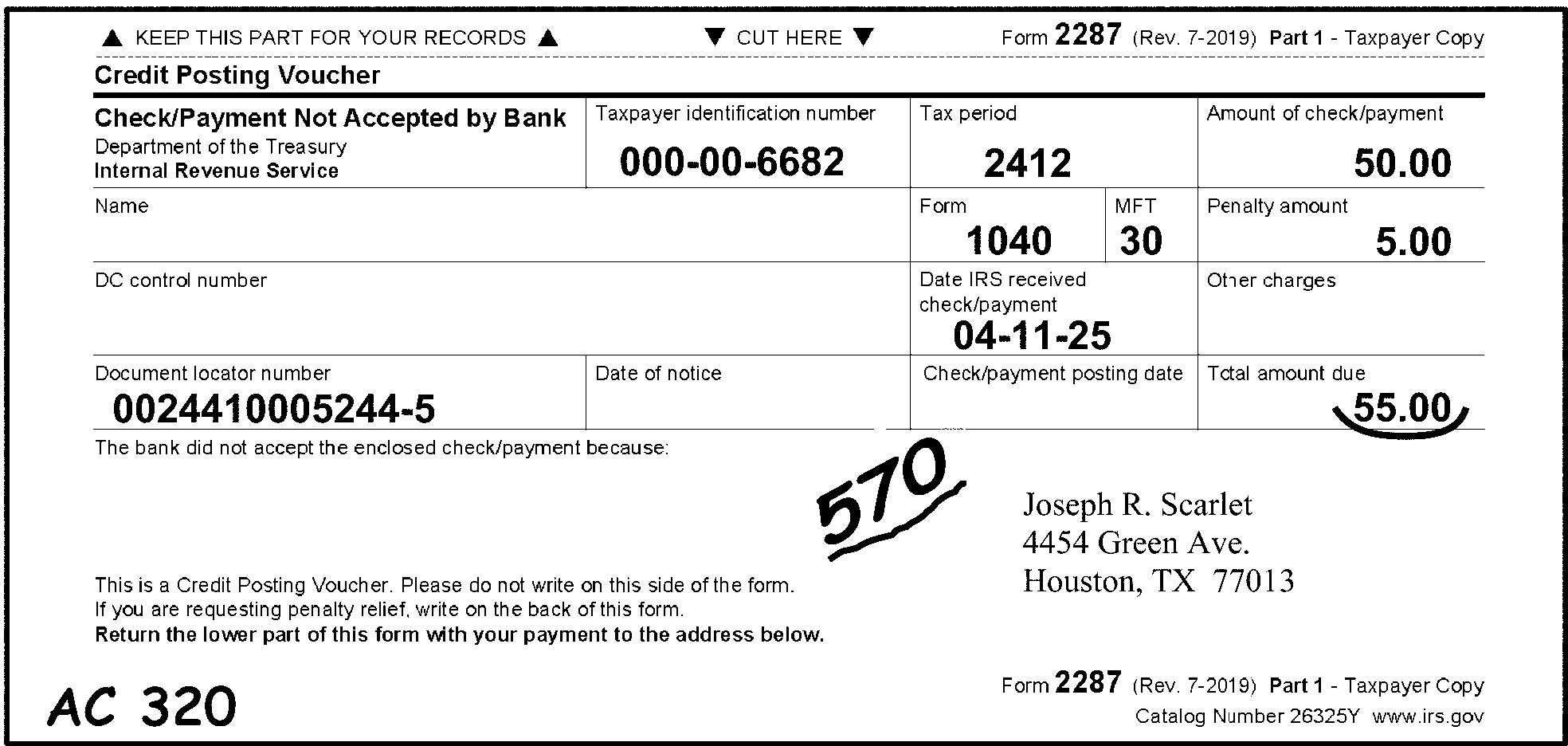 17.17.17 Revenue Receipts  Internal Revenue Service