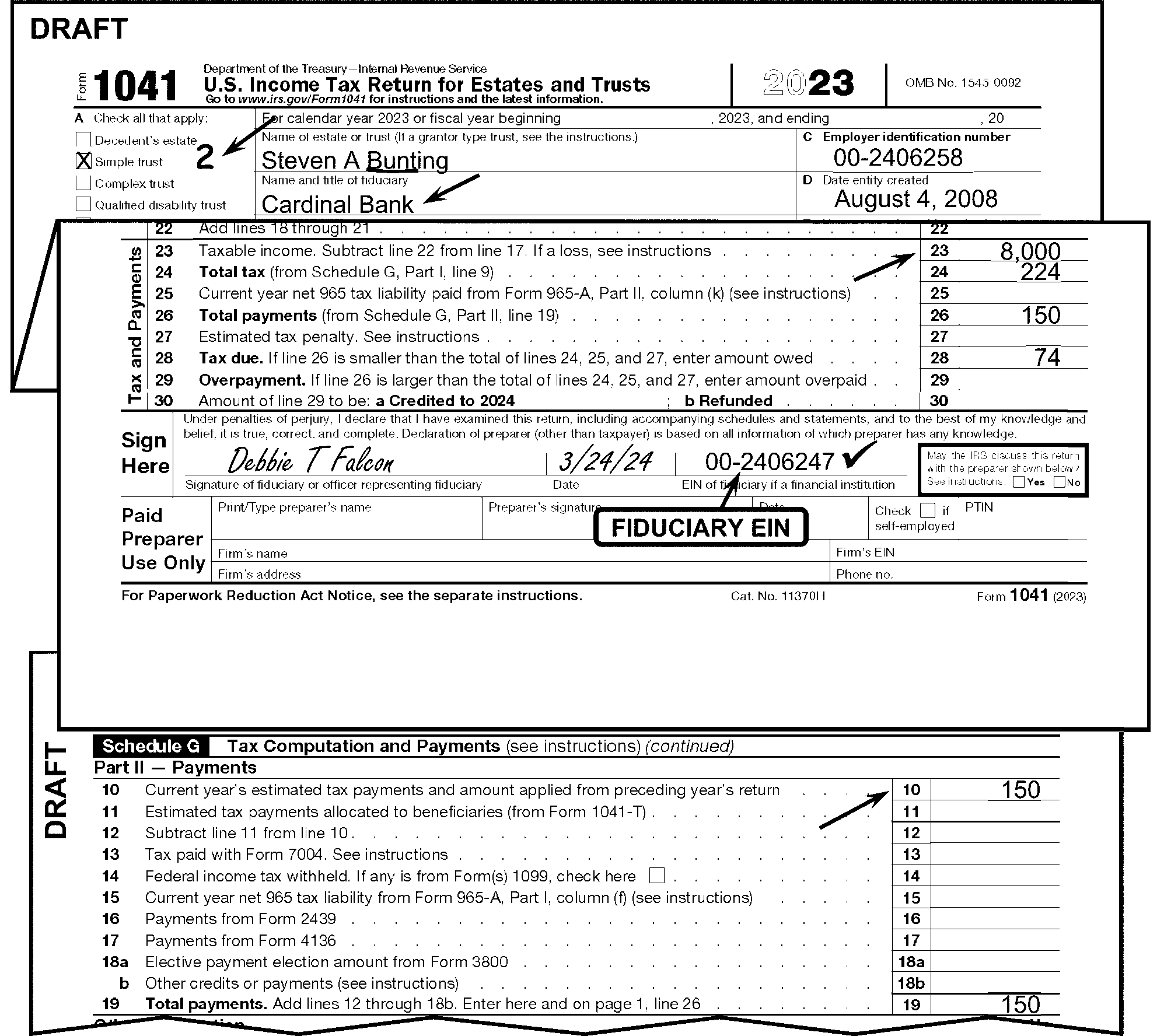 Form 7004 Date Charts In Publication 4164