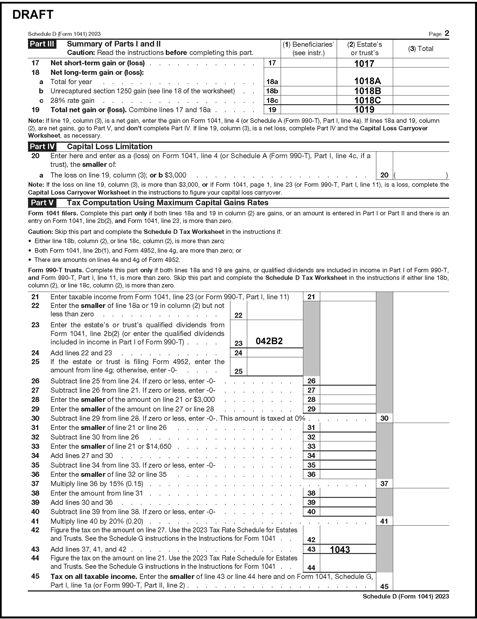 3 12 14 Income Tax Returns For Estates And Trusts Forms 1041 1041 Qft And 1041 N Internal Revenue Service