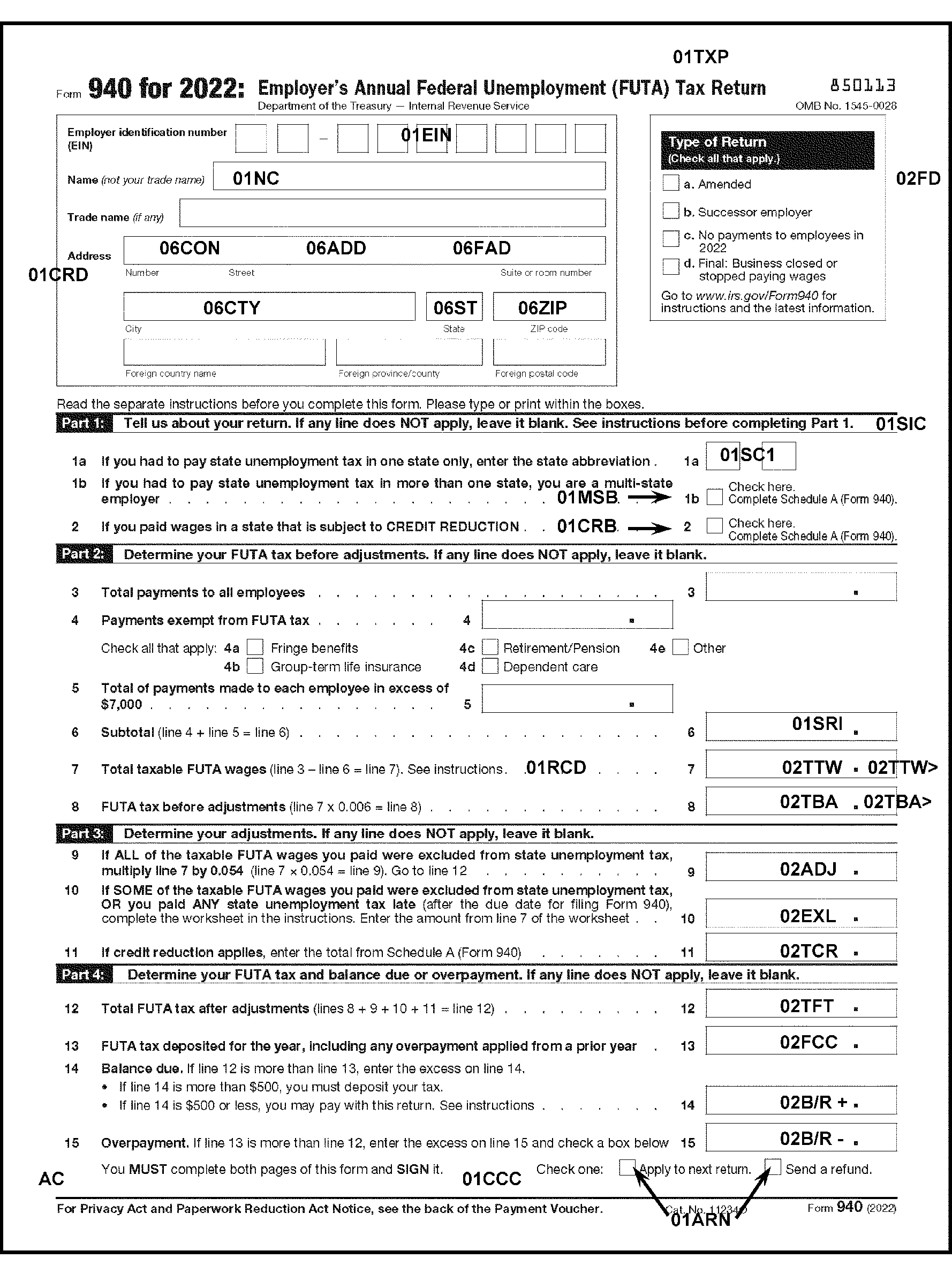 3 12 154 Unemployment Tax Returns Internal Revenue Service