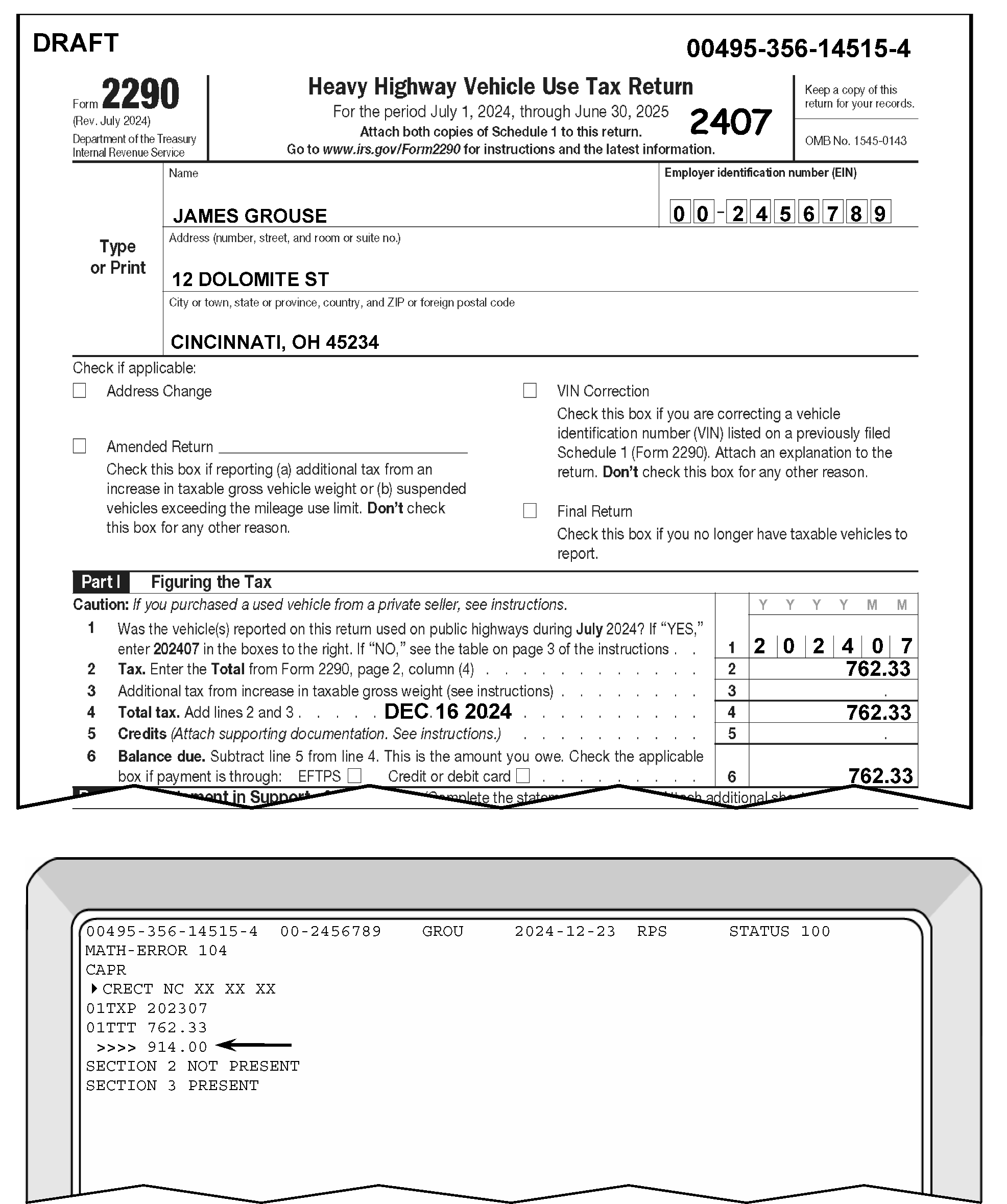 3 12 2 Error Resolution System For Excise Tax Returns Internal Revenue Service