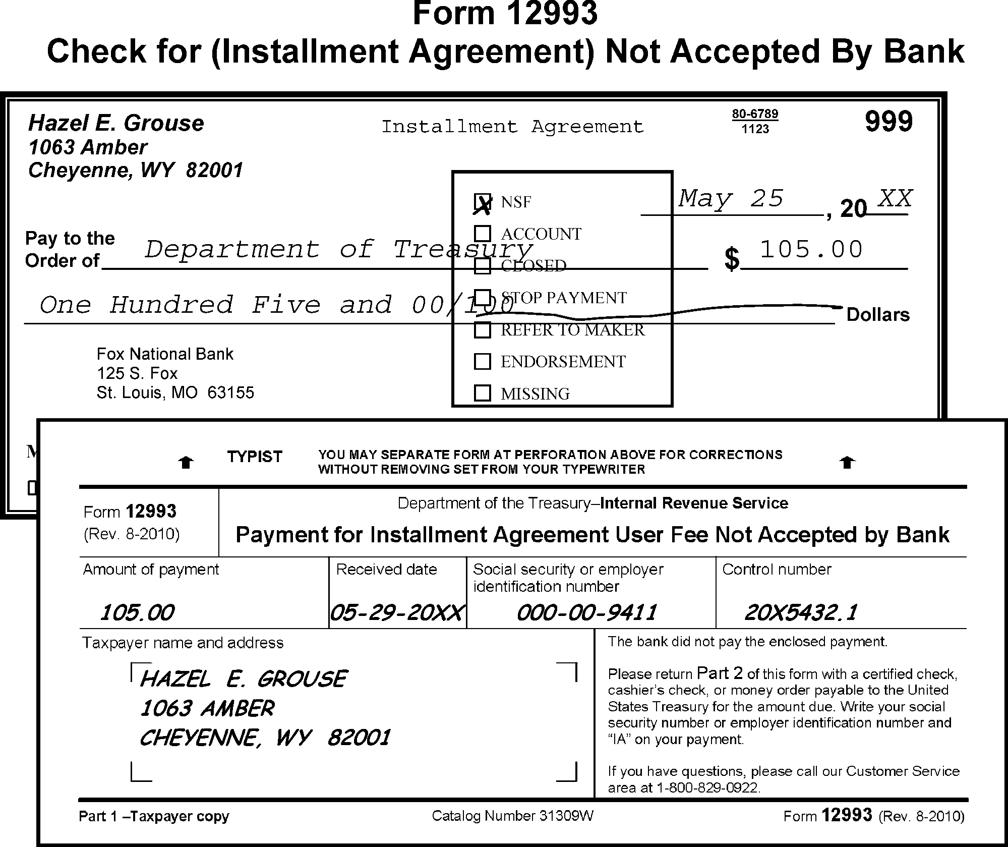 3 17 10 Dishonored Check File Dcf And Unidentified Remittance File Urf Internal Revenue Service