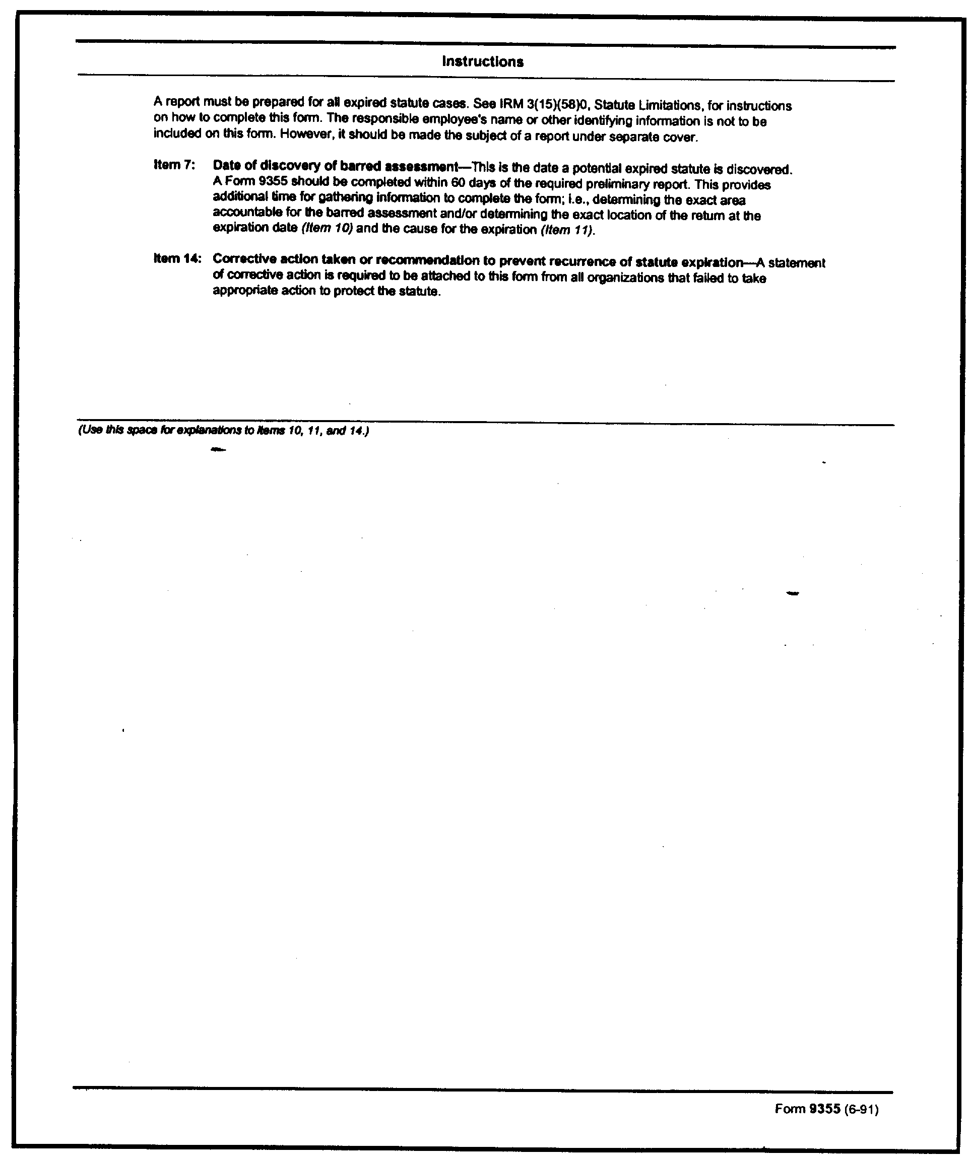 Statute Of Limitations Chart