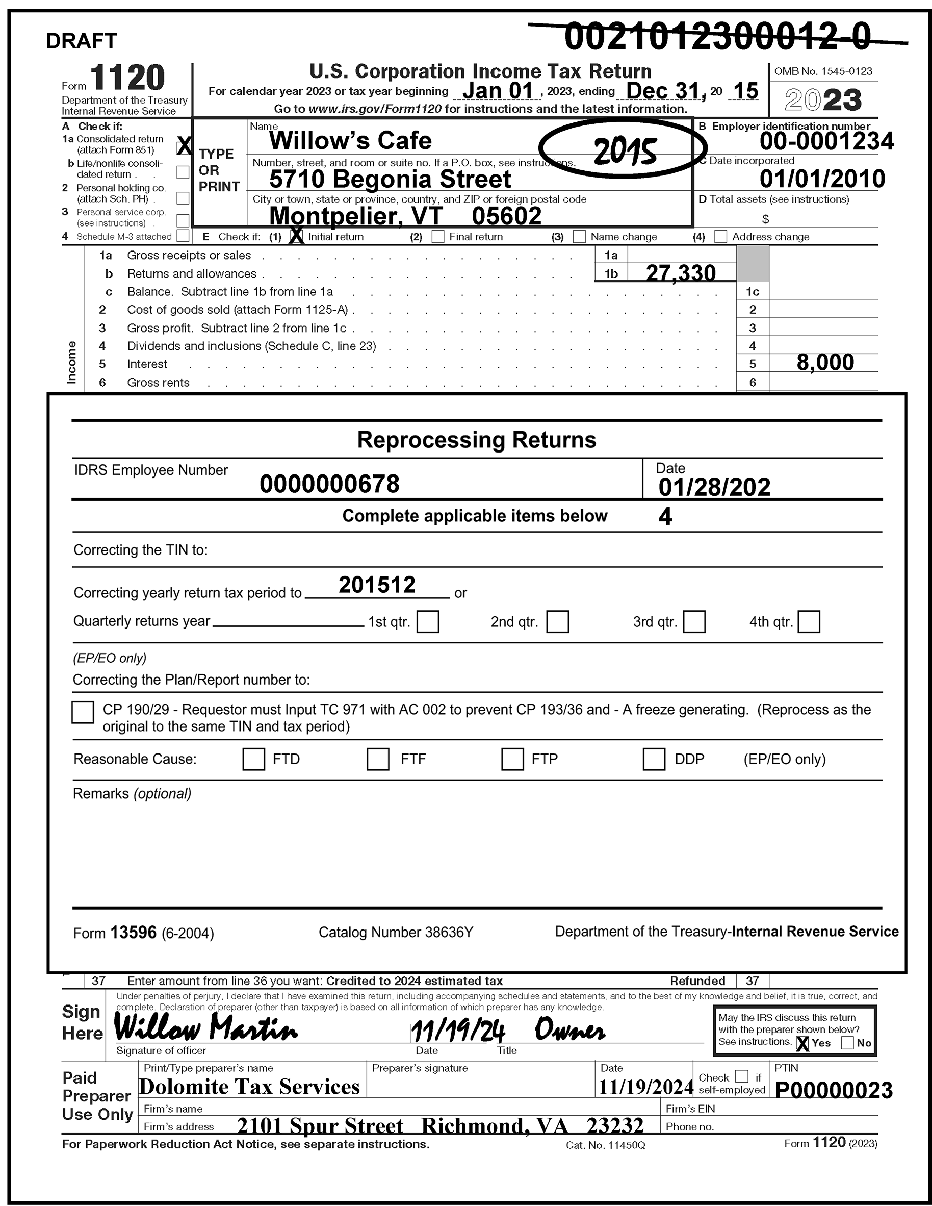 Irs Cycle Chart 2019